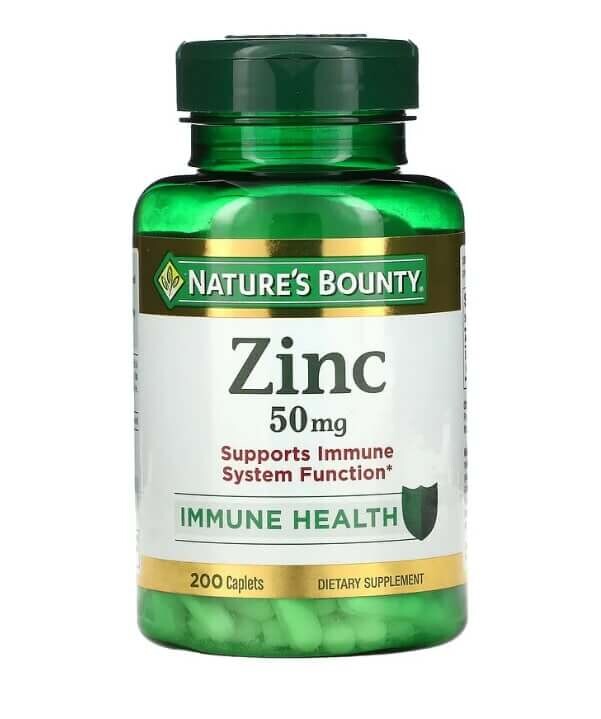 Цинк, 50 мг, 200 капсул, Nature's Bounty
Цинк, 50 мг, 200 капсул, Nature's Bounty