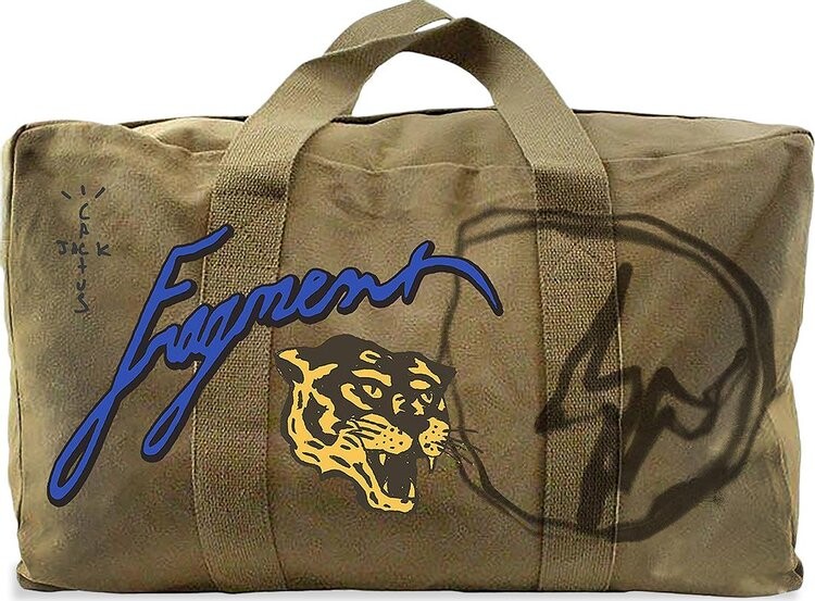 Сумка Cactus Jack by Travis Scott For Fragment Icons Duffle Olive, зеленый
Сумка Cactus Jack by Travis Scott For Fragment Icons Duffle Olive, зеленый