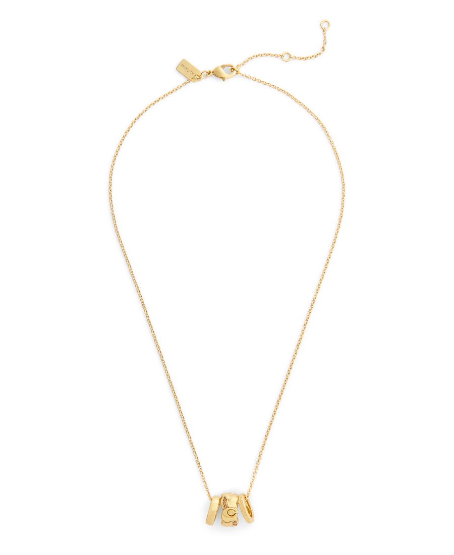 Подвеска-колье с плетеным ронделем в виде буквы С из искусственного камня COACH, Gold
Подвеска-колье с плетеным ронделем в виде буквы С из искусственного камня COACH, Gold