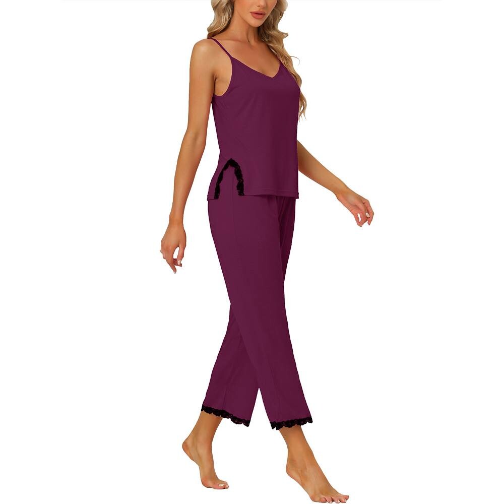 Женский мягкий топ на бретельках и модальная пижама-капри Cheibear, цвет Dark Red
Женский мягкий топ на бретельках и модальная пижама-капри Cheibear, цвет Dark Red