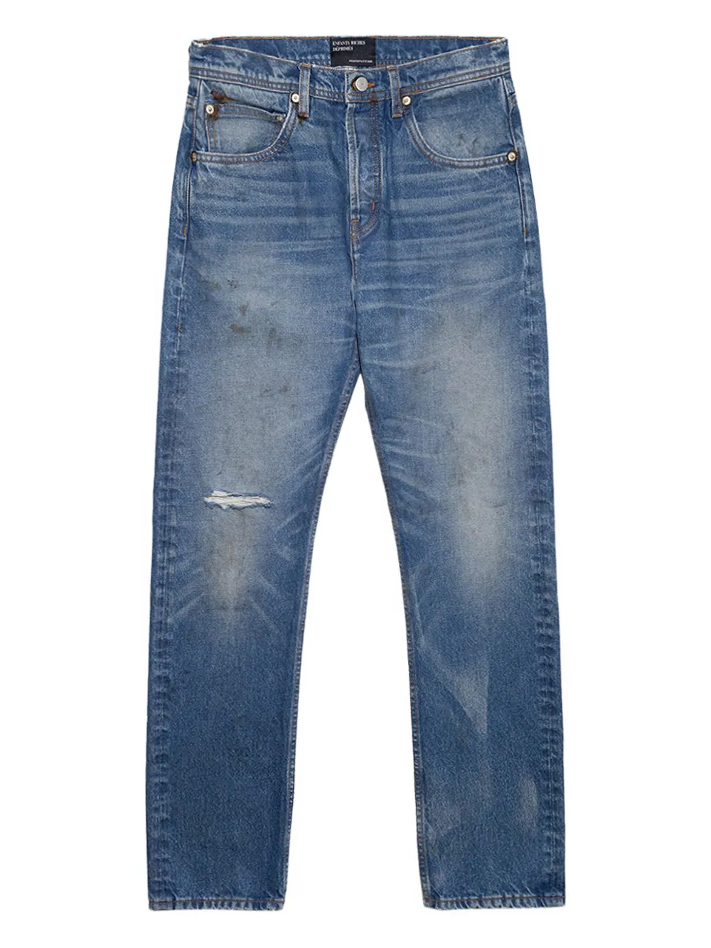 Потертые джинсы прямого кроя Enfants Riches Déprimés, синий
Потертые джинсы прямого кроя Enfants Riches Déprimés, синий