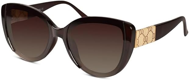 Солнцезащитные очки в полной оправе в форме «кошачий глаз» | Фирменные, самые модные и стильные | 100% защита от UVA и UVB лучей | Средний размер | Женские солнцезащитные очки, коричневый цвет ARONPRO, Brown
Солнцезащитные очки в полной оправе в форме «кошачий глаз» | Фирменные, самые модные и стильные | 100% защита от UVA и UVB лучей | Средний размер | Женские солнцезащитные очки, коричневый цвет ARONPRO, Brown