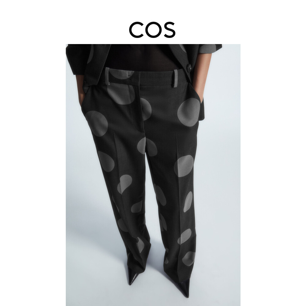 Женские брюки Cos из смесовой шерсти в горошек, серый
Женские брюки Cos из смесовой шерсти в горошек, серый