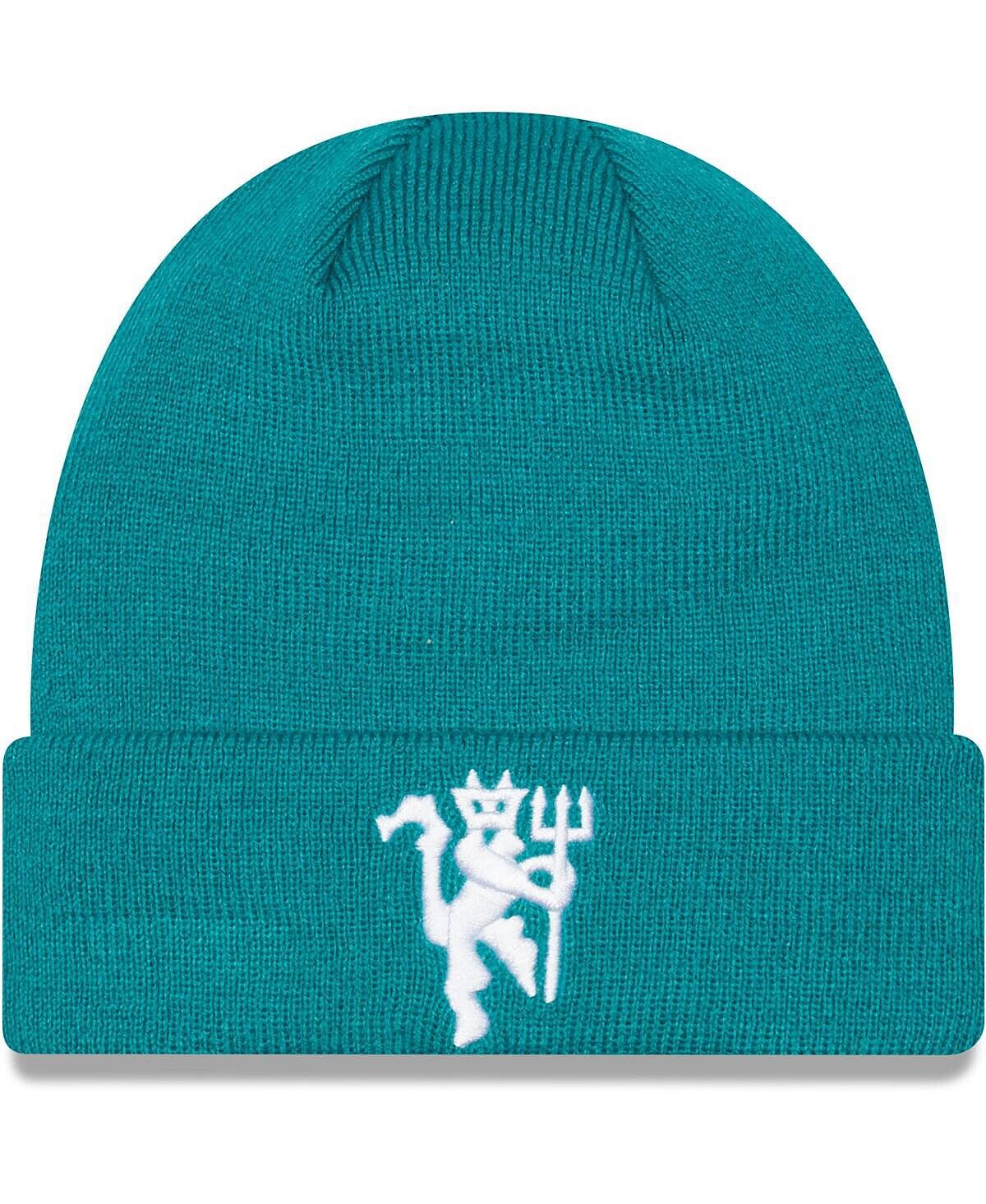 Мужская сезонная вязаная шапка с манжетами бирюзового цвета Manchester United New Era
Мужская сезонная вязаная шапка с манжетами бирюзового цвета Manchester United New Era