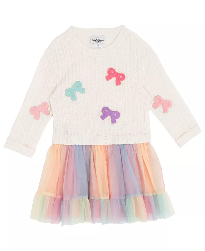 Платье-пачка с вязаным узором для девочек 2T-6X Rare Editions, белый
Платье-пачка с вязаным узором для девочек 2T-6X Rare Editions, белый