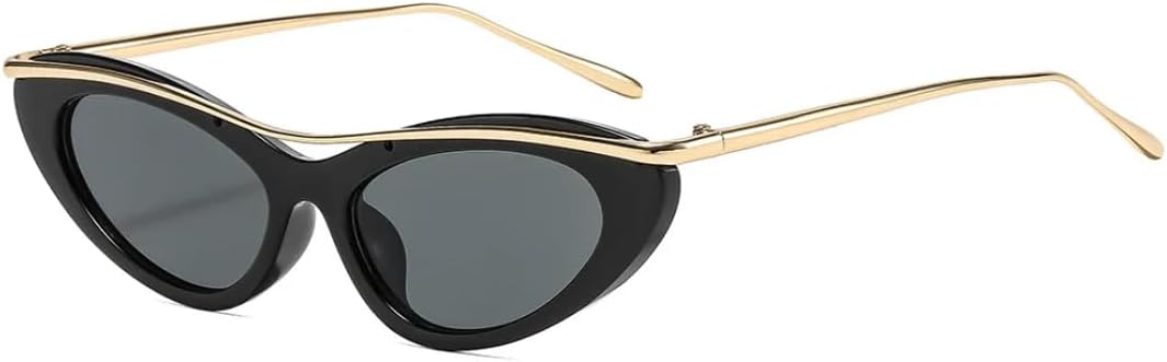 Женские солнцезащитные очки «Кошачий глаз» в стиле панк, роскошные модные, с металлическим корпусом, маленькая оправа, мужские очки с защитой от УФ-излучения UV400 TOIPASTN, Black
Женские солнцезащитные очки «Кошачий глаз» в стиле панк, роскошные модные, с металлическим корпусом, маленькая оправа, мужские очки с защитой от УФ-излучения UV400 TOIPASTN, Black