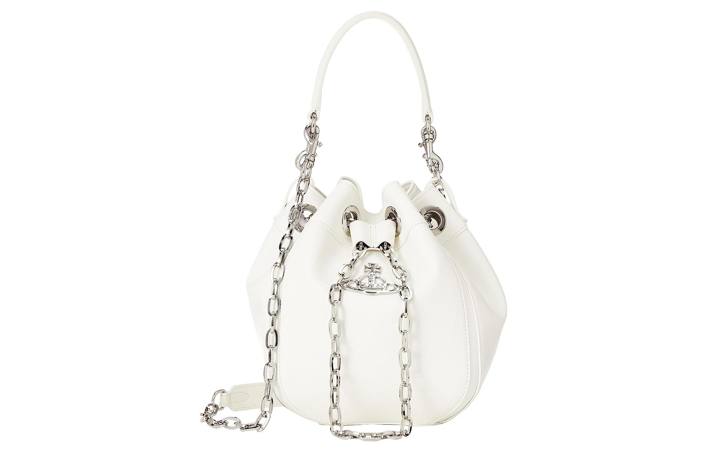 Vivienne Westwood Сумка-ведро из телячьей кожи, сумка через плечо, женская, белая
Vivienne Westwood Сумка-ведро из телячьей кожи, сумка через плечо, женская, белая