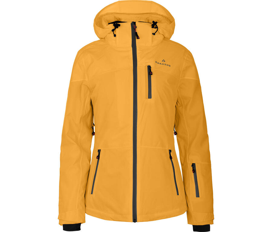 BERGSON Женская утепленная горнолыжная куртка, водонепроницаемость 20 000 мм водяного столба, золото
BERGSON Женская утепленная горнолыжная куртка, водонепроницаемость 20 000 мм водяного столба, золото