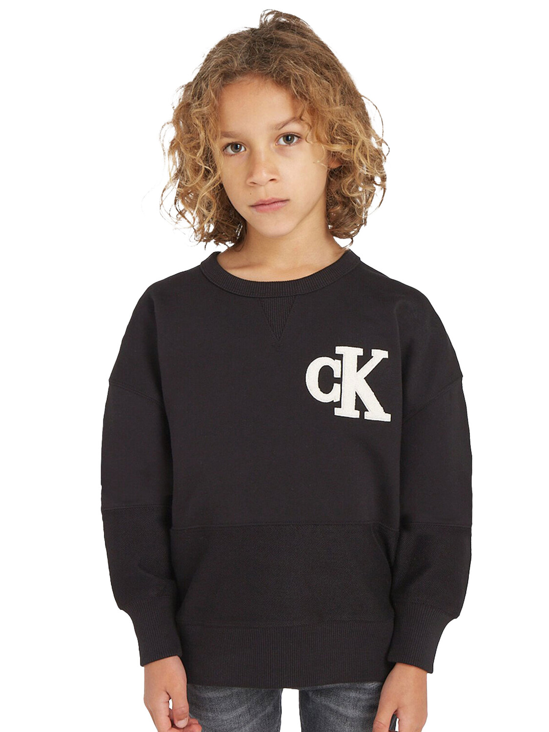 Свободный детский свитшот Calvin Klein, черный
Свободный детский свитшот Calvin Klein, черный