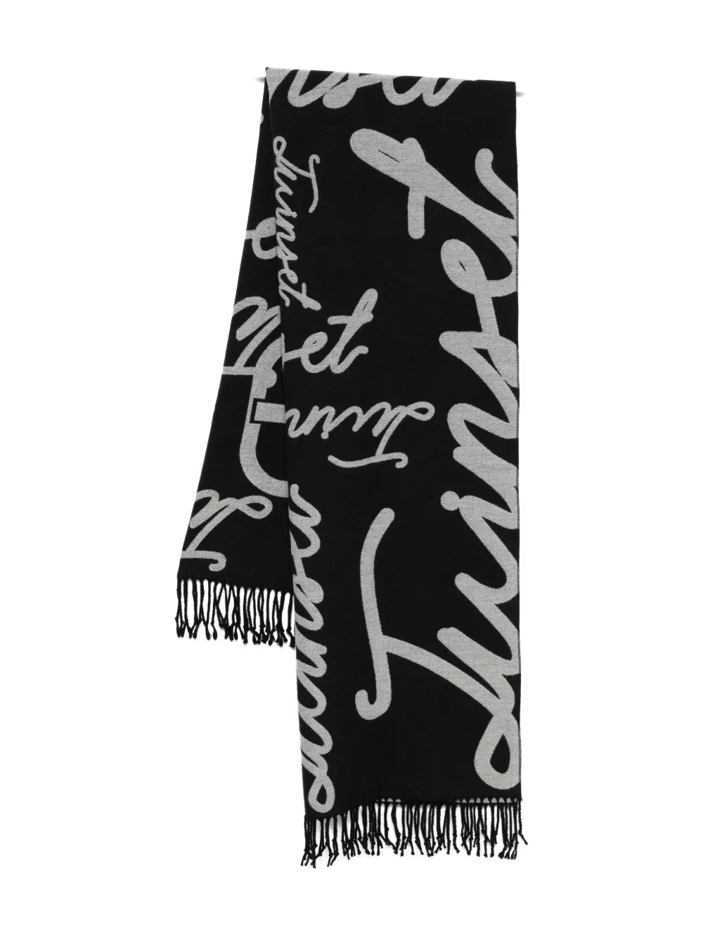 Шарф с бахромой Twinset, черный
Шарф с бахромой Twinset, черный
