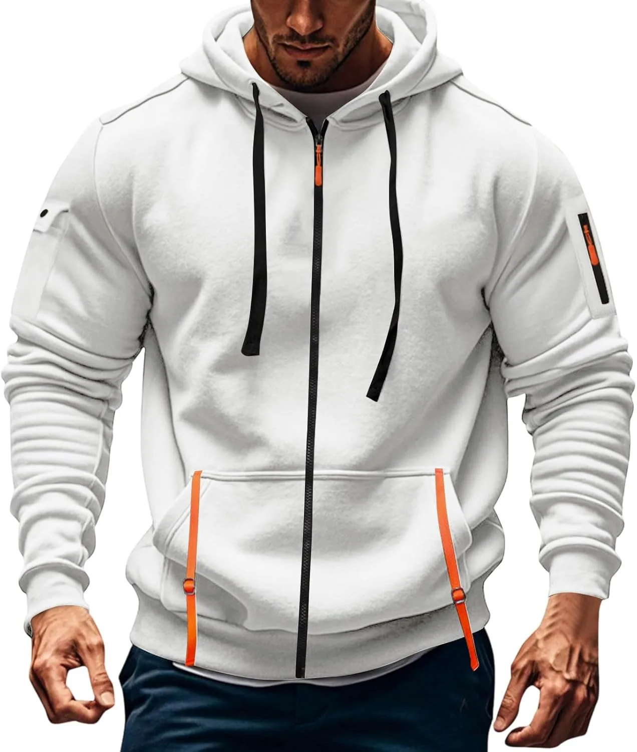 Мужская тактическая толстовка с капюшоном и карманами, Full Zip, S-5XL
Мужская тактическая толстовка с капюшоном и карманами, Full Zip, S-5XL