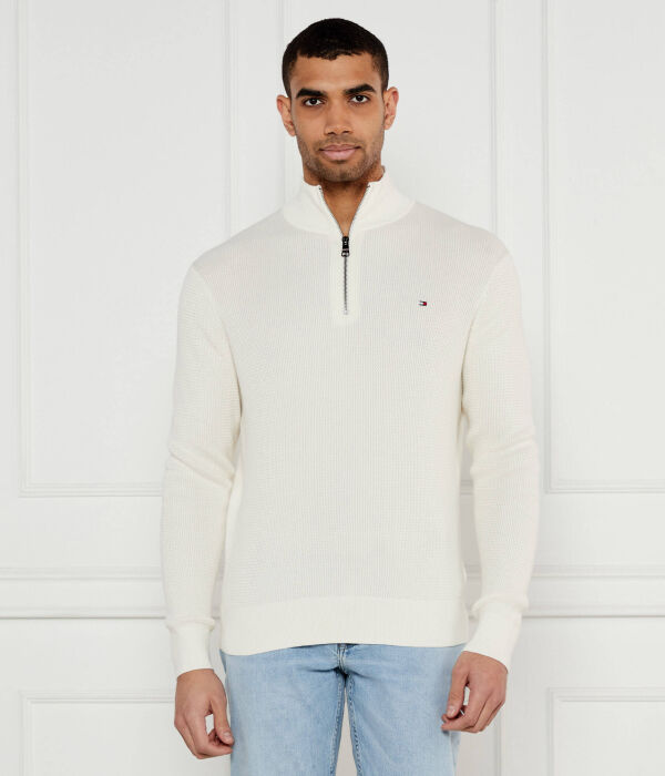 Свитер мужской Tommy Hilfiger с воротником на молнии из органического хлопка, экрю
Свитер мужской Tommy Hilfiger с воротником на молнии из органического хлопка, экрю