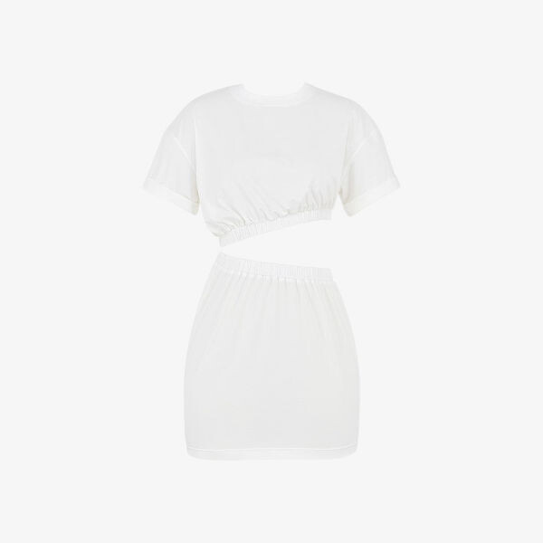 Мини-Платье Insight из эластичного трикотажного джерси с асимметричным вырезом Mistress Rocks, белый
Мини-Платье Insight из эластичного трикотажного джерси с асимметричным вырезом Mistress Rocks, белый