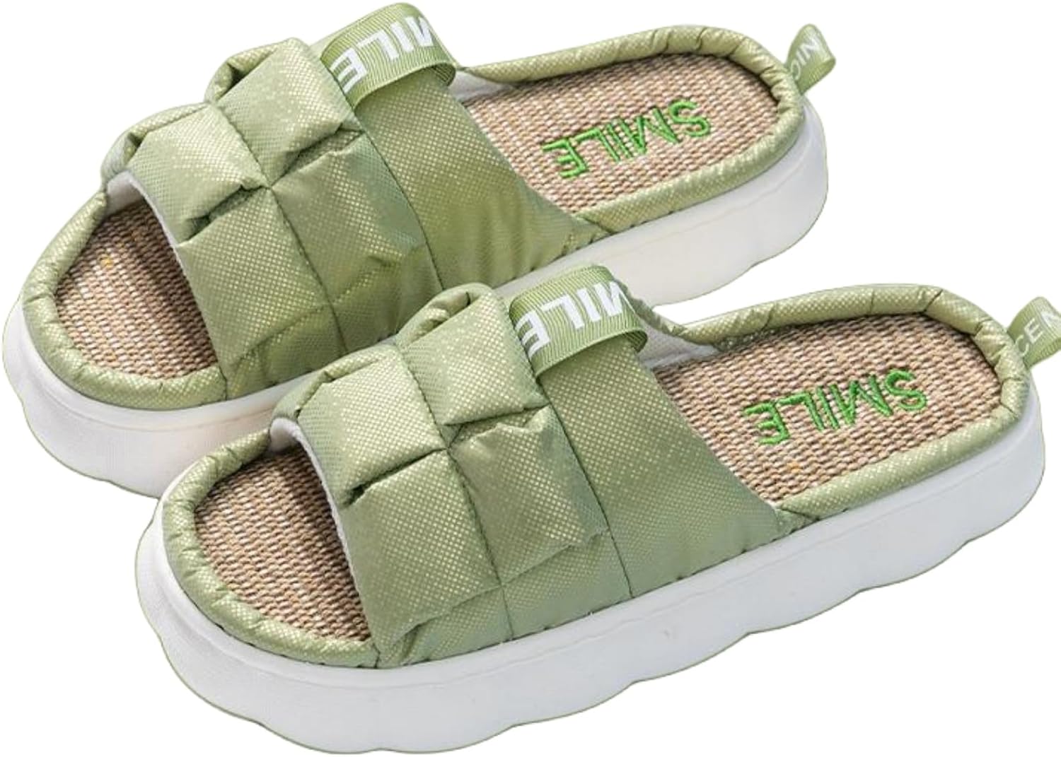 Льняные тапочки для женщин и мужчин с бесшумной и нескользящей подошвой, тапочки на все сезоны с утолщенной подошвой, домашняя обувь, летние шлепанцы, сандалии, домашние тапочки Iwhgrmp, зеленый
Льняные тапочки для женщин и мужчин с бесшумной и нескользящей подошвой, тапочки на все сезоны с утолщенной подошвой, домашняя обувь, летние шлепанцы, сандалии, домашние тапочки Iwhgrmp, зеленый