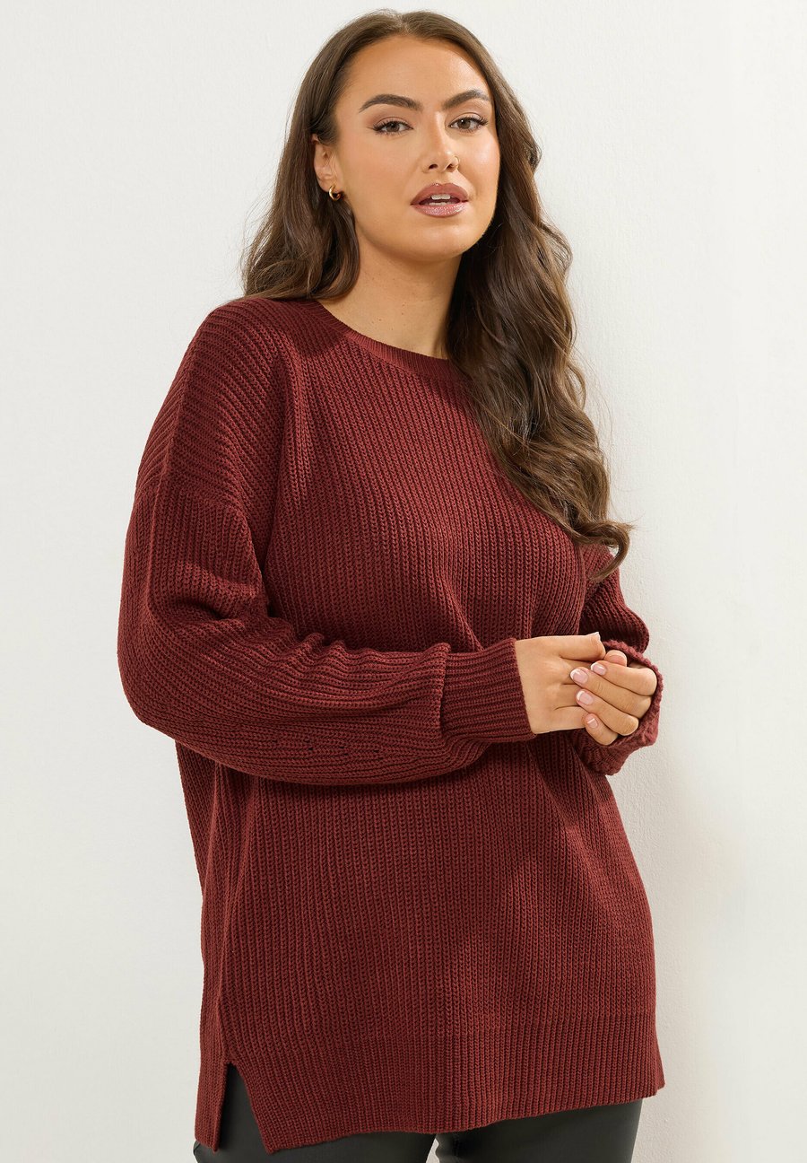 Джемпер Yours Clothing Jumper, Burgundy/Dark Red
Джемпер Yours Clothing Jumper, Burgundy/Dark Red