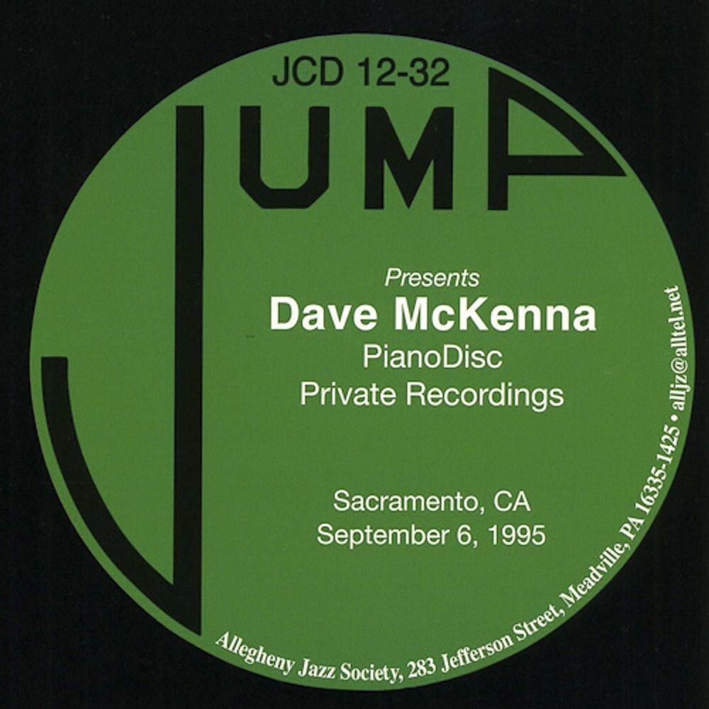 Диск CD Pianodisc Private Recordings - Dave McKenna
Диск CD Pianodisc Private Recordings - Dave McKenna