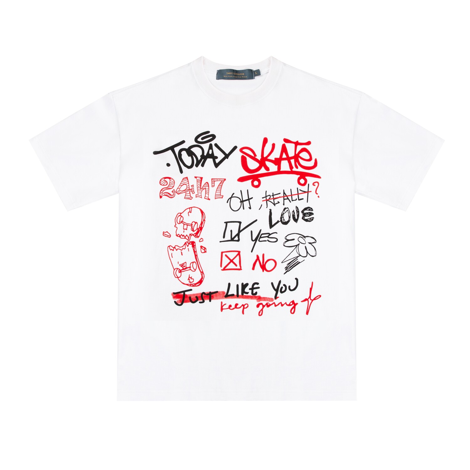 Футболка унисекс белая 24H7, белый
Футболка унисекс белая 24H7, белый