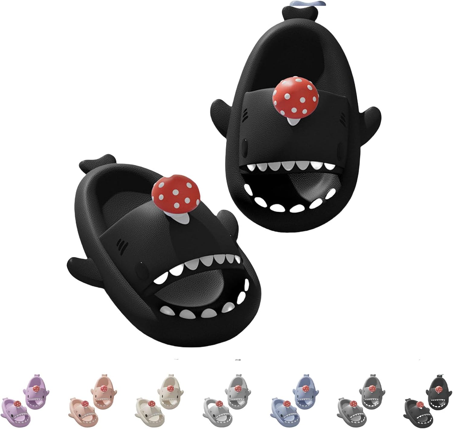 Сандалии Mushroom Shark для мужчин и женщин - нескользящие удобные сандалии с толстой мягкой подошвой - унисекс для ванной, душа, бассейна и пляжа Generic, черный
Сандалии Mushroom Shark для мужчин и женщин - нескользящие удобные сандалии с толстой мягкой подошвой - унисекс для ванной, душа, бассейна и пляжа Generic, черный