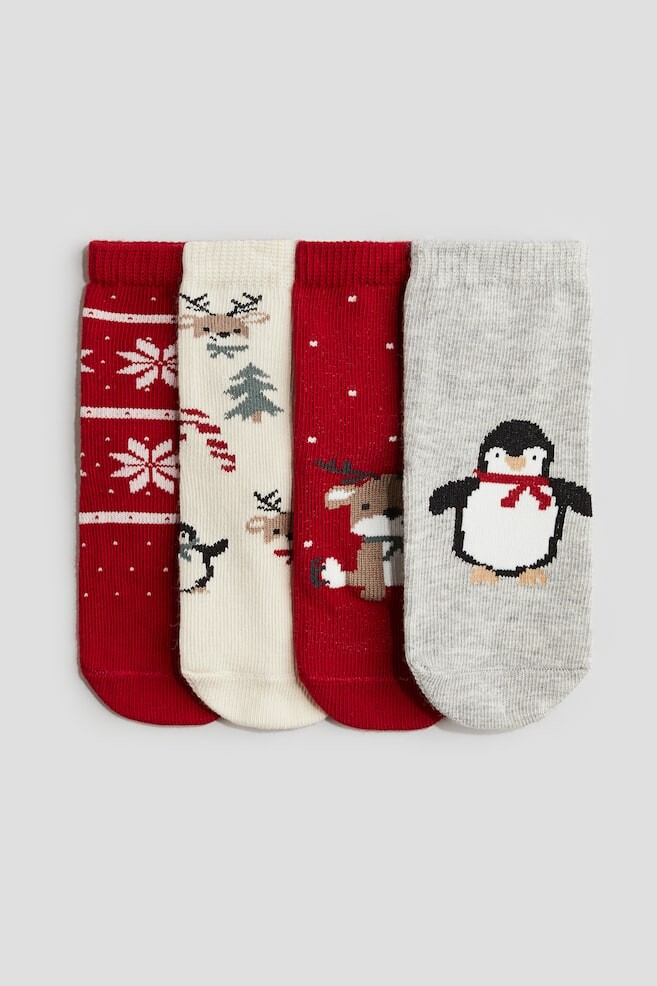 4 упаковки носков H&M, красный
4 упаковки носков H&M, красный