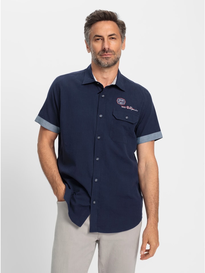 Рубашка с короткими рукавами темно-синего цвета WITT WEIDEN
Рубашка с короткими рукавами темно-синего цвета WITT WEIDEN