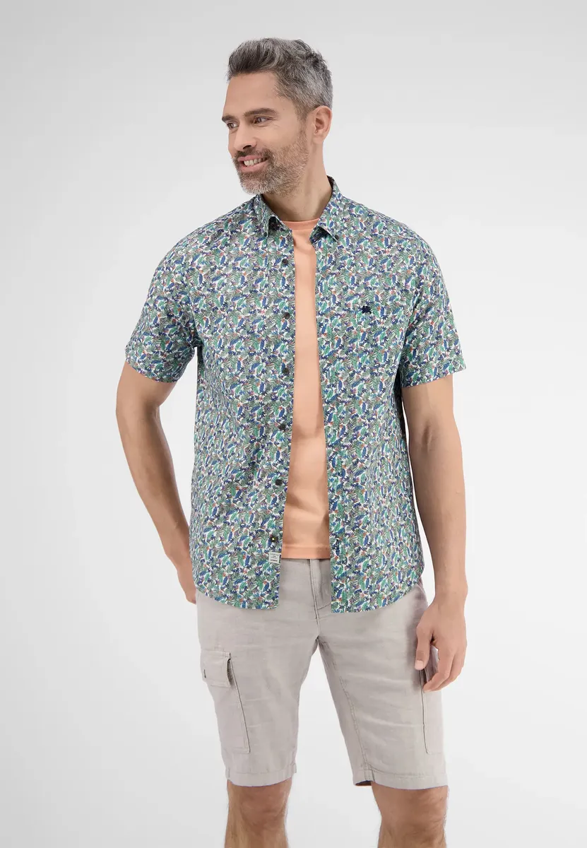 Рубашка с короткими рукавами LERROS "Рубашка с короткими рукавами LERROS с цветочным принтом", цвет Tinted Aqua
Рубашка с короткими рукавами LERROS "Рубашка с короткими рукавами LERROS с цветочным принтом", цвет Tinted Aqua