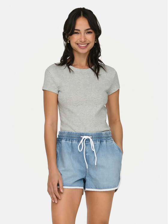 Облегающая футболка Elina 15320229 Only, серый
Облегающая футболка Elina 15320229 Only, серый