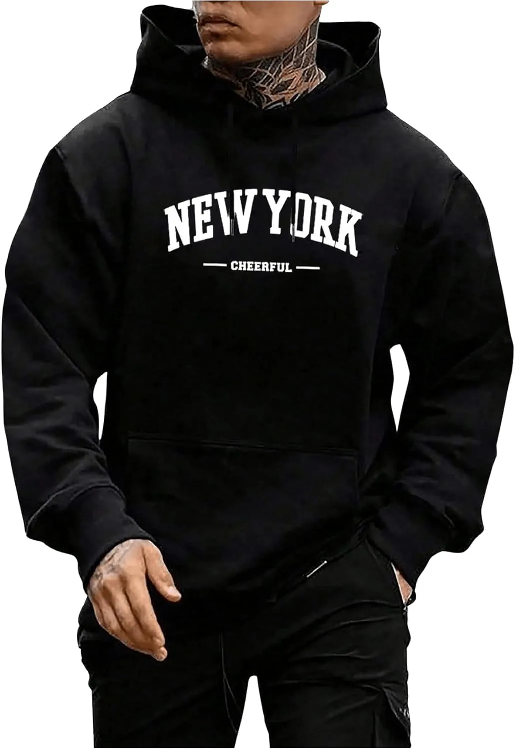 Толстовка мужская casual с капюшоном и принтом SweatyRocks
Толстовка мужская casual с капюшоном и принтом SweatyRocks