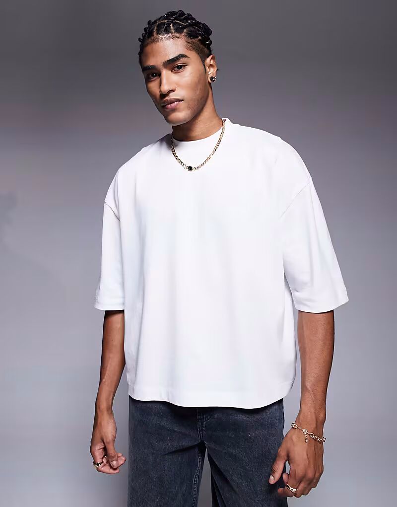 Футболка свободного кроя ASOS DESIGN плотная, свободного кроя, со средними рукавами, белого цвета
Футболка свободного кроя ASOS DESIGN плотная, свободного кроя, со средними рукавами, белого цвета