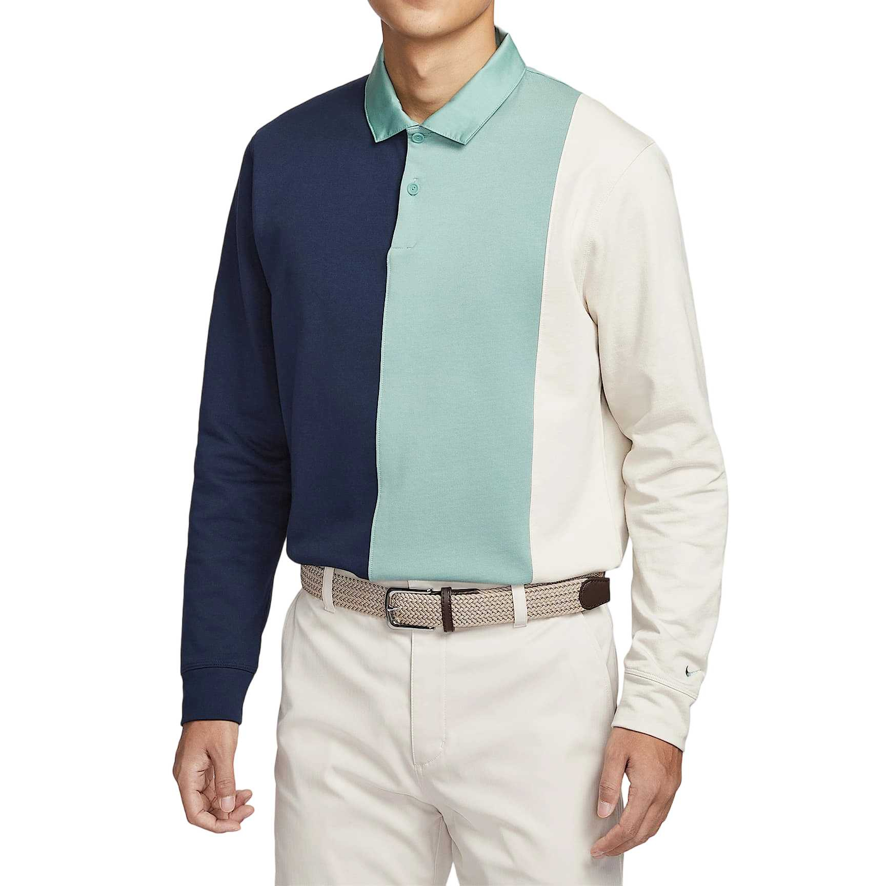 Nike Мужская рубашка поло для гольфа, темно-синий/светло-зеленый/белый, с умеренным воротником
Nike Мужская рубашка поло для гольфа, темно-синий/светло-зеленый/белый, с умеренным воротником