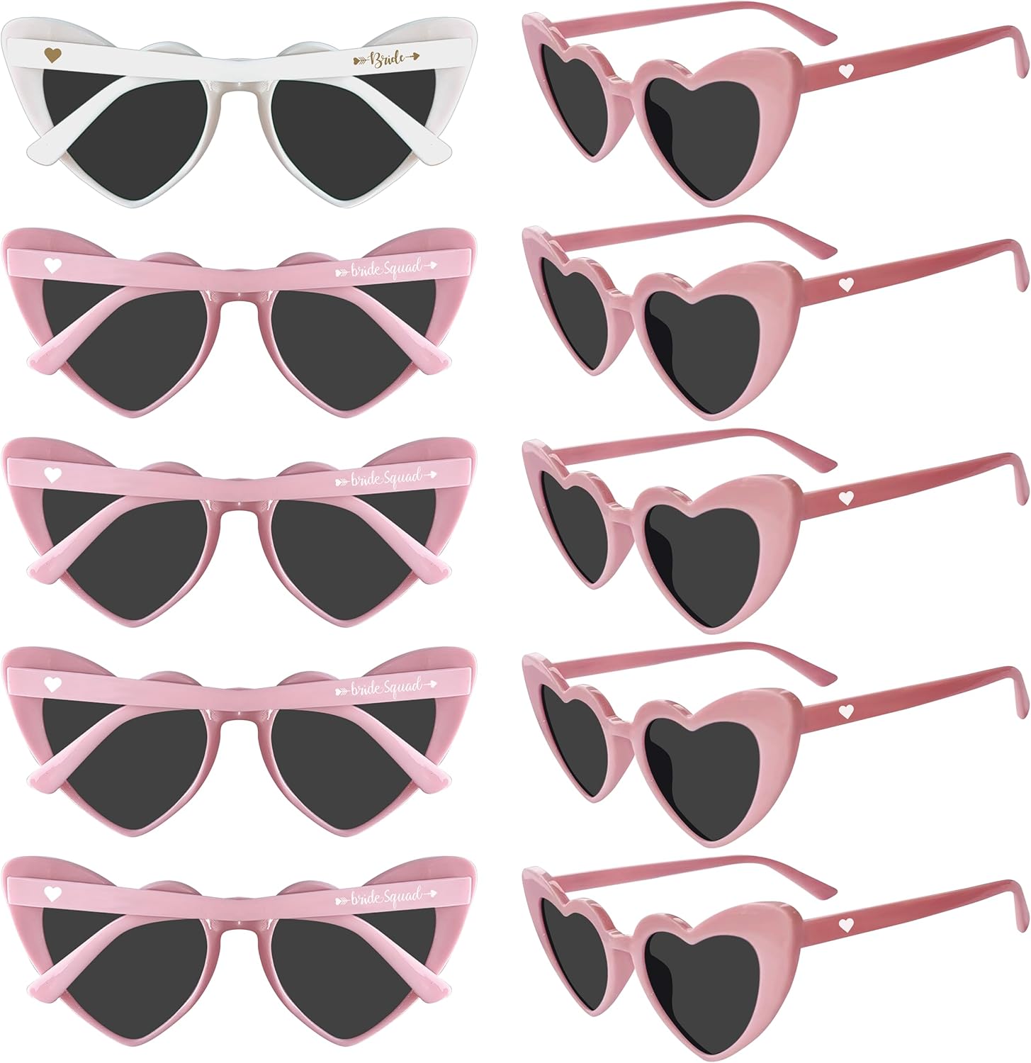 PartyGifts&beyond Солнцезащитные очки для девичника в форме сердца, набор из 10 штук, солнцезащитные очки для команды невесты в качестве подарков на девичник PartyGifts&beyond, Pink
PartyGifts&beyond Солнцезащитные очки для девичника в форме сердца, набор из 10 штук, солнцезащитные очки для команды невесты в качестве подарков на девичник PartyGifts&beyond, Pink