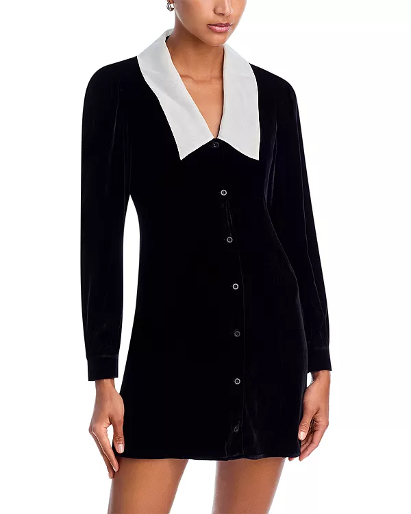 Бархатное матросское платье Frame, черный
Бархатное матросское платье Frame, черный