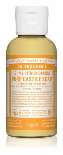 Доктор Мыло жидкое универсальное Bronner's Цитрус и Апельсин 60мл, Dr. Bronner's
Доктор Мыло жидкое универсальное Bronner's Цитрус и Апельсин 60мл, Dr. Bronner's