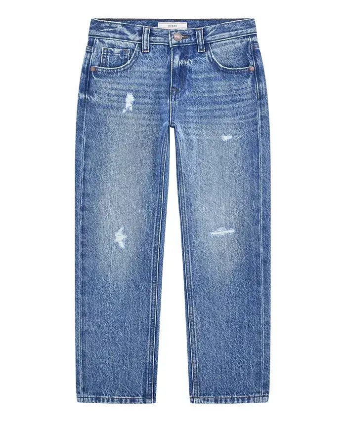 Джинсы прямого кроя с потертостями для больших мальчиков GUESS, синий
Джинсы прямого кроя с потертостями для больших мальчиков GUESS, синий