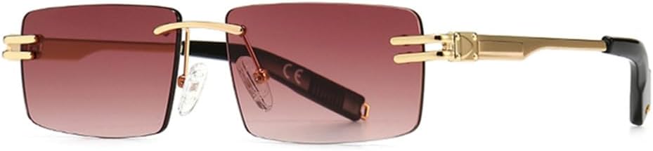 Ретро прямоугольные солнцезащитные очки без оправы, мужские металлические, женские солнцезащитные очки, мужские без оправы, защита от ультрафиолета UV400 LANGSER, Light Brown Lens
Ретро прямоугольные солнцезащитные очки без оправы, мужские металлические, женские солнцезащитные очки, мужские без оправы, защита от ультрафиолета UV400 LANGSER, Light Brown Lens