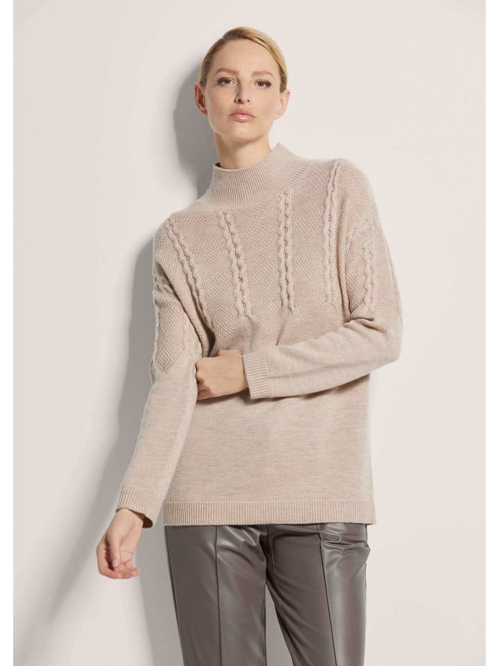 MADELEINE Стильный шерстяной свитер со стойкой, цвет капучино / кремовый / меланж
MADELEINE Стильный шерстяной свитер со стойкой, цвет капучино / кремовый / меланж