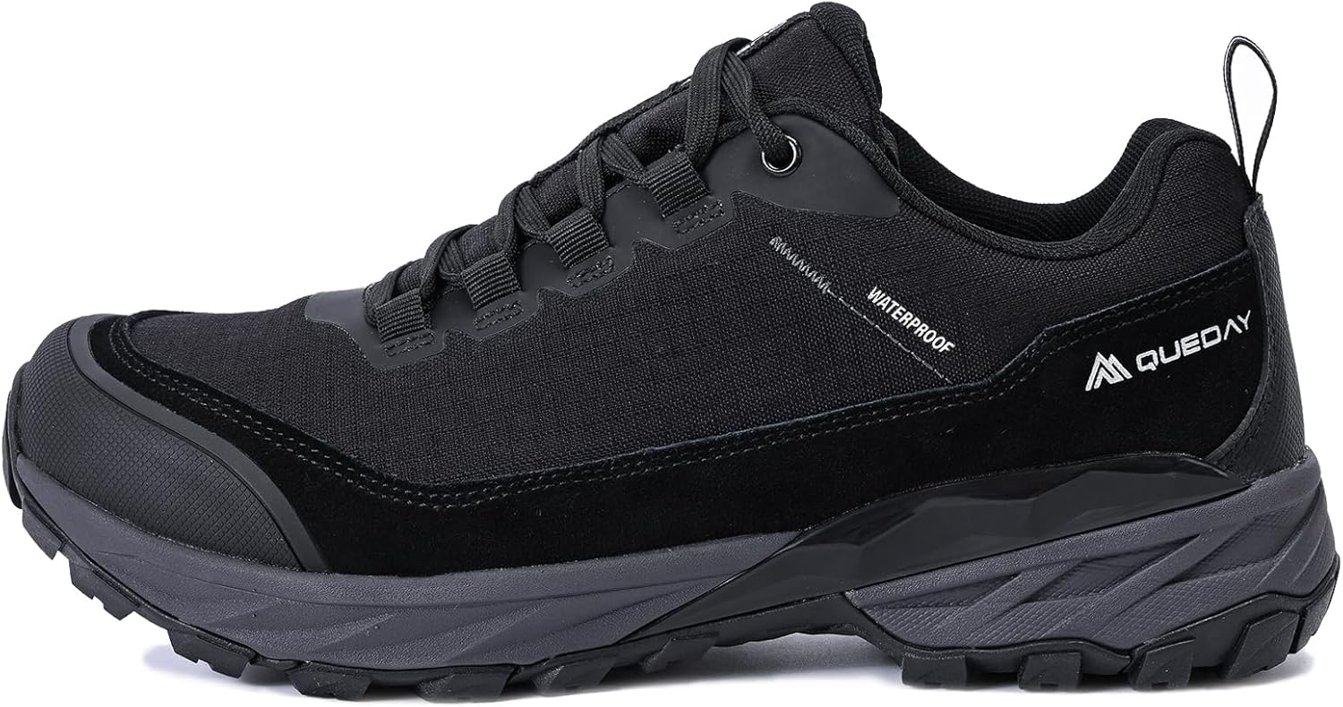 Мужские водонепроницаемые треккинговые обувь Queday, легкие походные кроссовки из Кордуры, дышащие, для хайкинга, походов, троп, кемпинга и скалолазания, черный
Мужские водонепроницаемые треккинговые обувь Queday, легкие походные кроссовки из Кордуры, дышащие, для хайкинга, походов, троп, кемпинга и скалолазания, черный