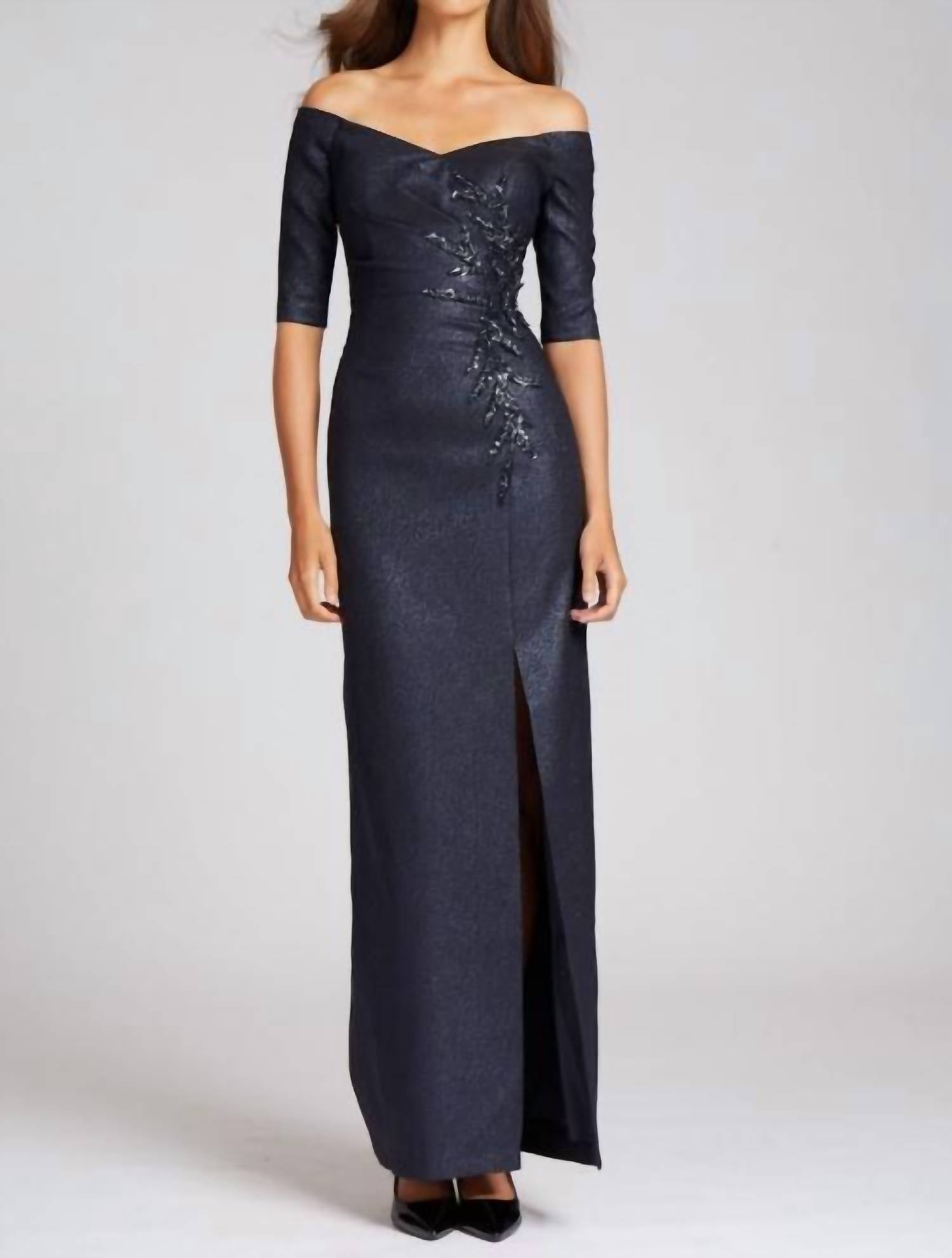 Женское платье Teri Jon, темно-синий 
Женское платье Teri Jon, темно-синий