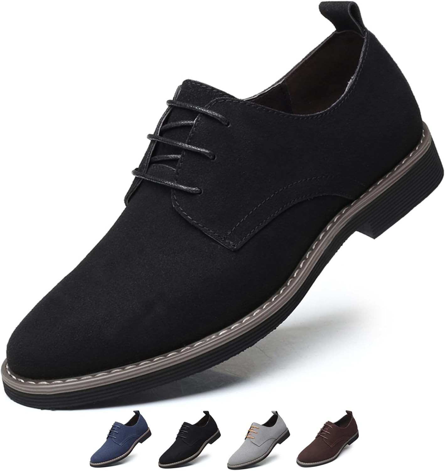 Мужские замшевые туфли-оксфорды, модные, ручной работы, с круглым носком, шнуровкой, низкие, из нубука, повседневные, классические деловые туфли-дерби Zeberfi, черный
Мужские замшевые туфли-оксфорды, модные, ручной работы, с круглым носком, шнуровкой, низкие, из нубука, повседневные, классические деловые туфли-дерби Zeberfi, черный