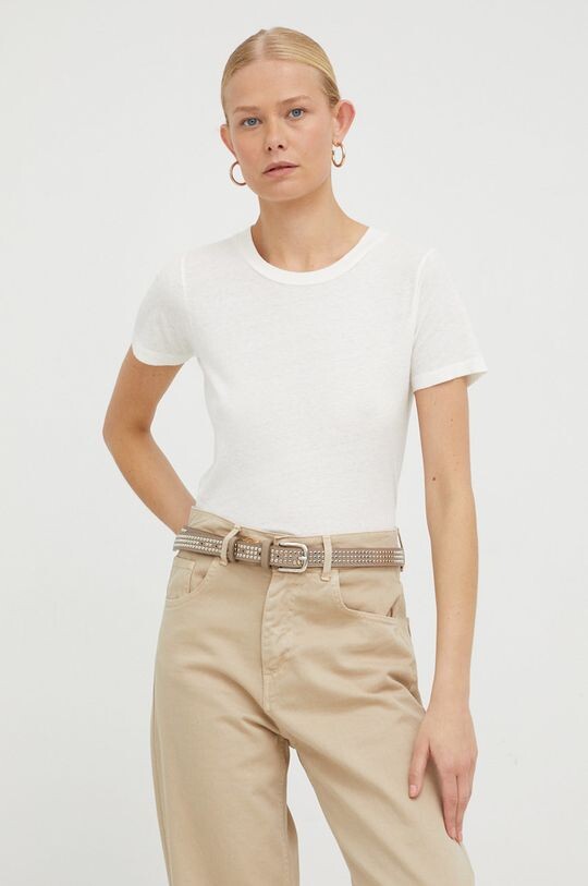 Хлопковая футболка American Vintage, бежевый 
Хлопковая футболка American Vintage, бежевый