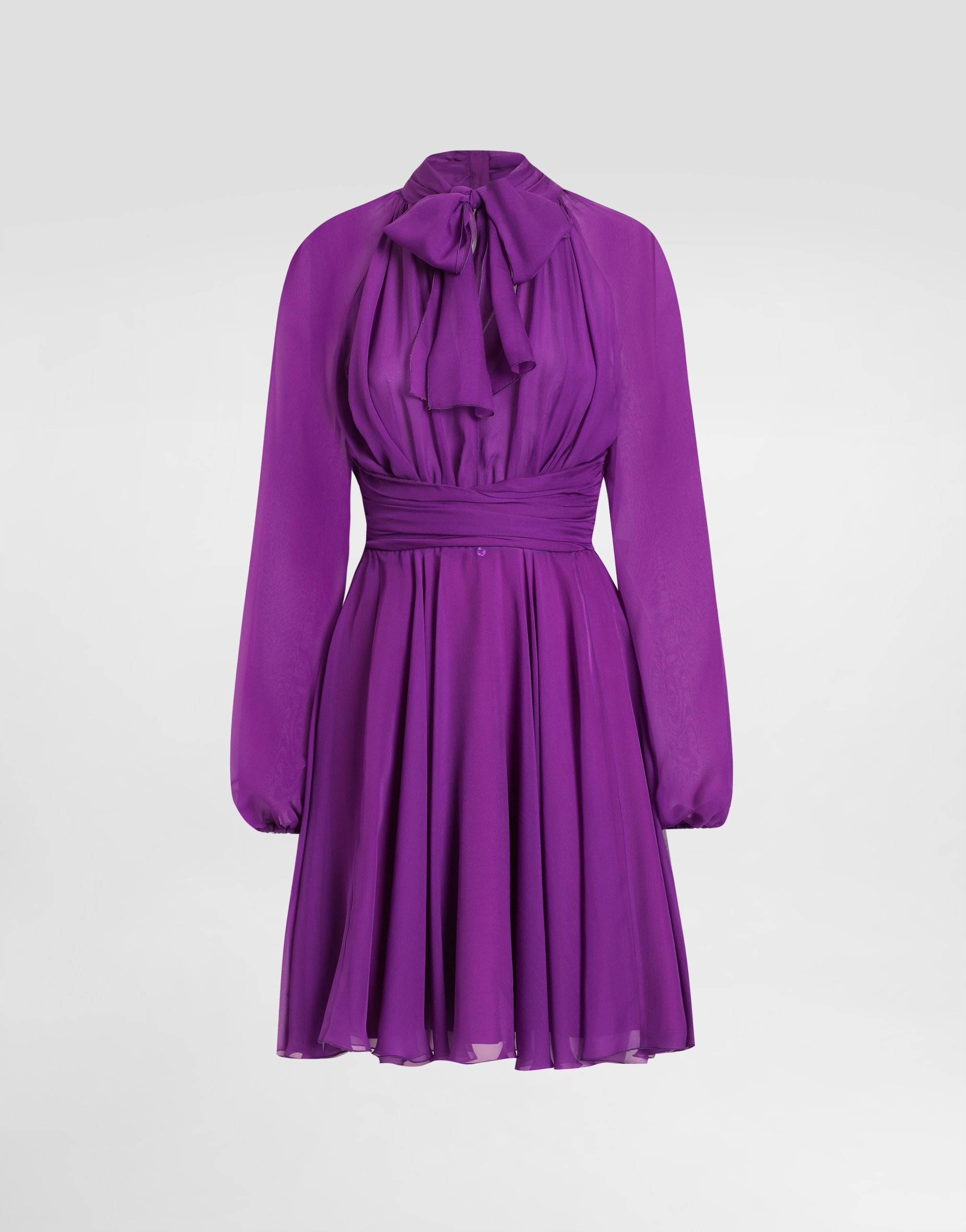 Шифоновое платье с драпировкой Dolce & Gabbana, фиолетовый
Шифоновое платье с драпировкой Dolce & Gabbana, фиолетовый