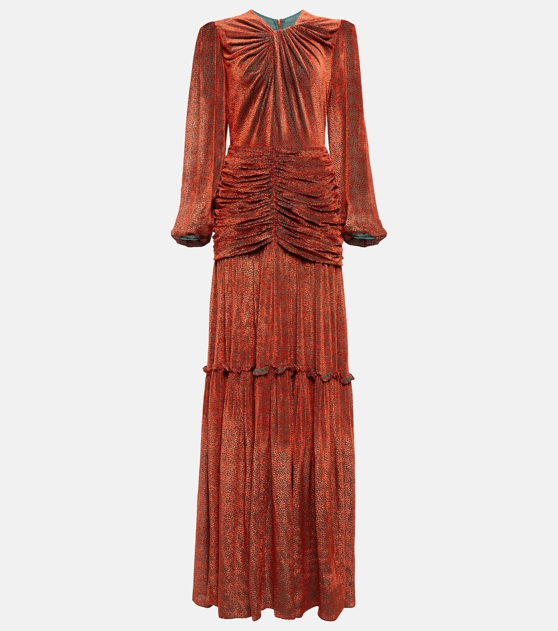 Платье Sabrina из бархата деворе COSTARELLOS, оранжевый
Платье Sabrina из бархата деворе COSTARELLOS, оранжевый