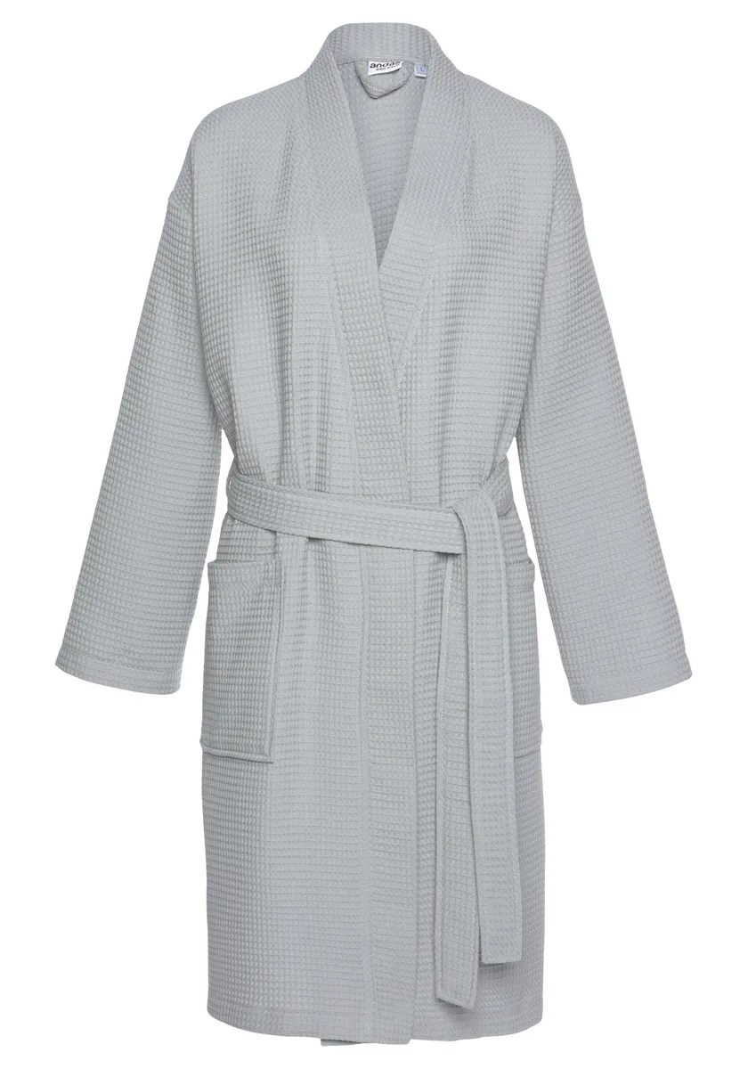 Халат унисекс Andas "Nora" (1 шт.), женский и мужской с воротником-кимоно, вафельное пике, чистый хлопок, XS-2XL, серый
Халат унисекс Andas "Nora" (1 шт.), женский и мужской с воротником-кимоно, вафельное пике, чистый хлопок, XS-2XL, серый