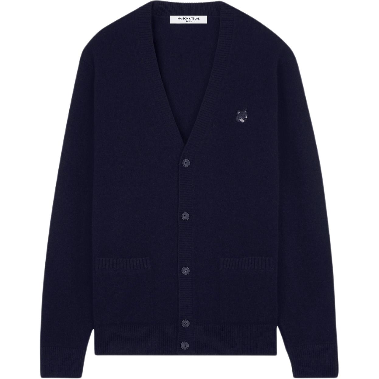 Вязаный кардиган Maison Kitsuné с нашивкой в виде головы лисы Maison Kitsune, marine синий
Вязаный кардиган Maison Kitsuné с нашивкой в виде головы лисы Maison Kitsune, marine синий