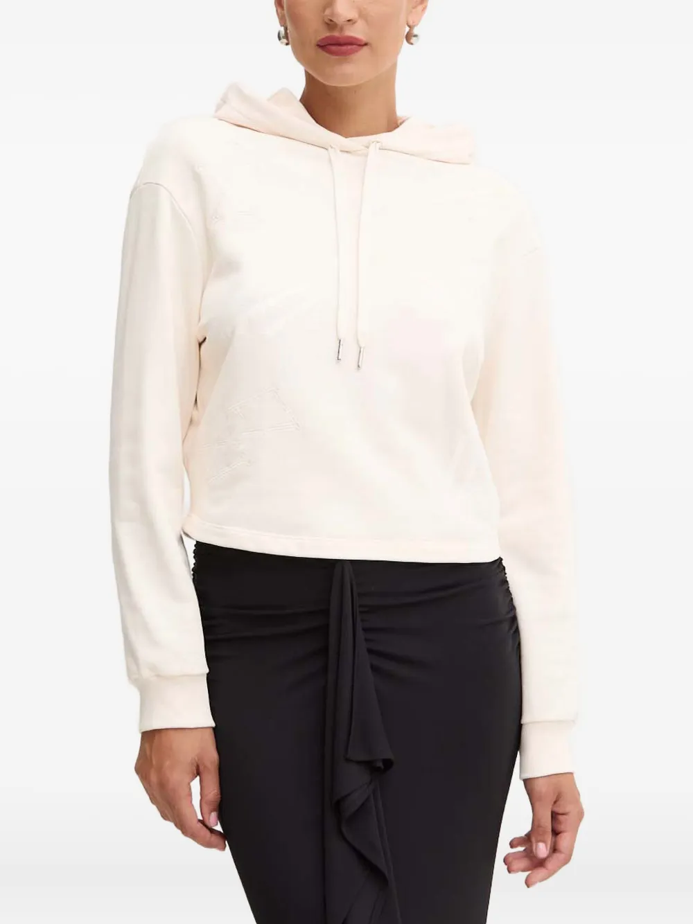 Хлопковое худи с вышитым логотипом Armani Exchange, нейтральный
Хлопковое худи с вышитым логотипом Armani Exchange, нейтральный