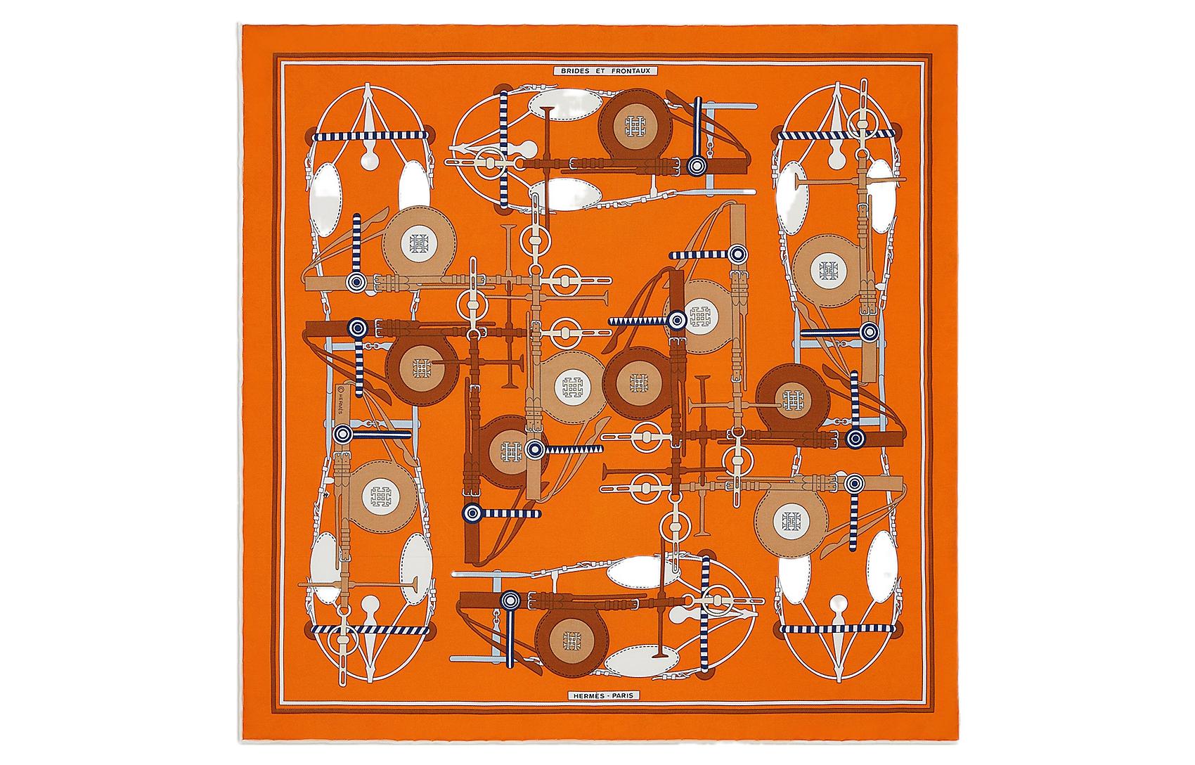 Шелковый шарф Women's HERMES, оранжевый
Шелковый шарф Women's HERMES, оранжевый