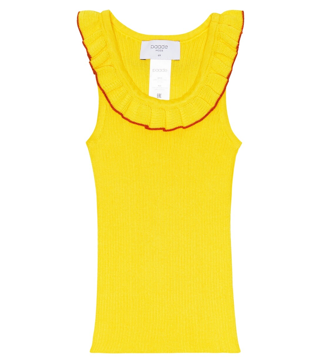 Хлопковый топ в рубчик Paade Mode, желтый 
Хлопковый топ в рубчик Paade Mode, желтый