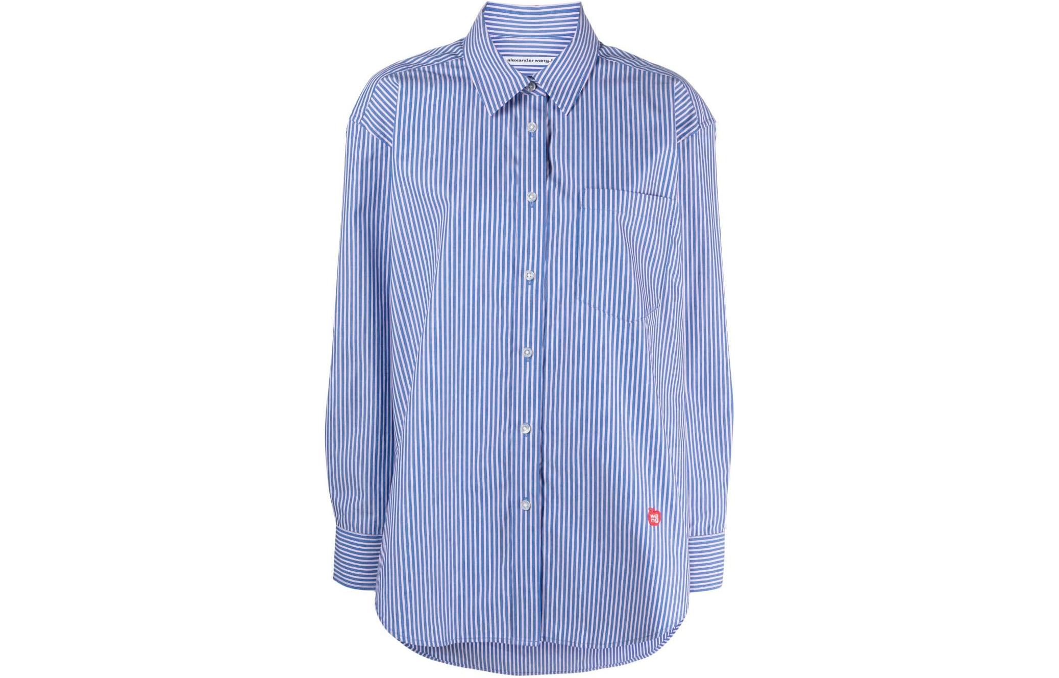 Футболка Boyfriend с нашивкой логотипа Alexander Wang, синяя
Футболка Boyfriend с нашивкой логотипа Alexander Wang, синяя