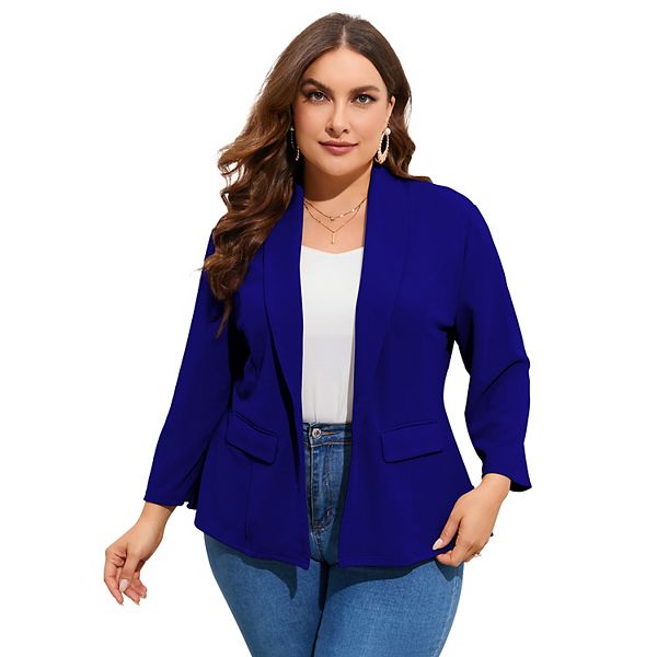 Блейзер для женщин plus size с длинным рукавом и одной пуговицей Seoria, Royal Blue
Блейзер для женщин plus size с длинным рукавом и одной пуговицей Seoria, Royal Blue