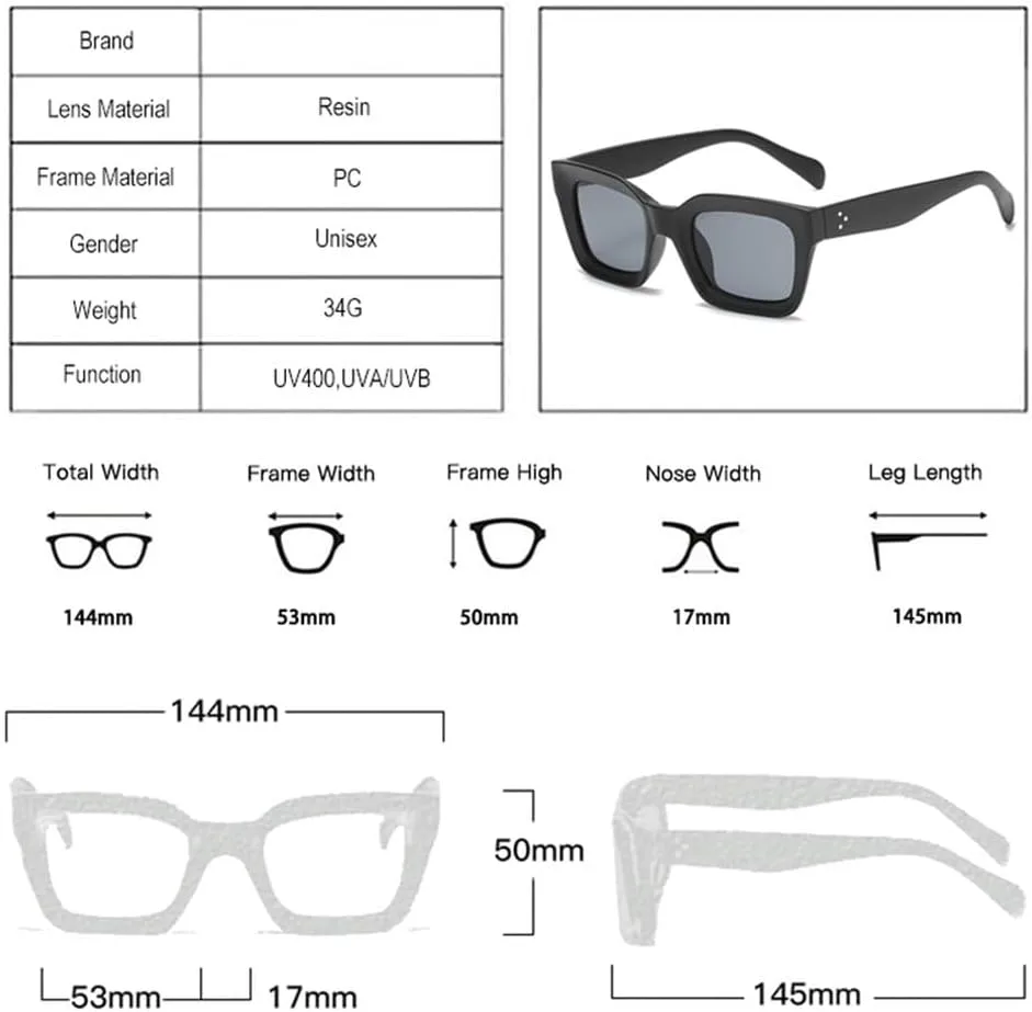 Популярные модные солнцезащитные очки «кошачий глаз» для женщин, ретро-очки с прозрачным градиентом, мужские квадратные солнцезащитные очки UV400 WNCKSQ, Black Clear
Популярные модные солнцезащитные очки «кошачий глаз» для женщин, ретро-очки с прозрачным градиентом, мужские квадратные солнцезащитные очки UV400 WNCKSQ, Black Clear