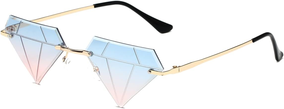 Солнцезащитные очки JOVAKIT в форме треугольника и ромба для женщин и мужчин, винтажные, без оправы, в стиле ретро, для рейв-вечеринок и Хэллоуина, A1 Gold/Blue&pink
Солнцезащитные очки JOVAKIT в форме треугольника и ромба для женщин и мужчин, винтажные, без оправы, в стиле ретро, для рейв-вечеринок и Хэллоуина, A1 Gold/Blue&pink